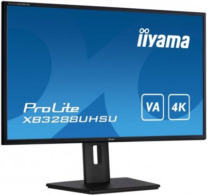 iiyama ProLite XB3288UHSU-B5 monitor komputerowy 80 cm (31.5&quot;) 3840 x 2160 px 4K Ultra HD LCD Czarny