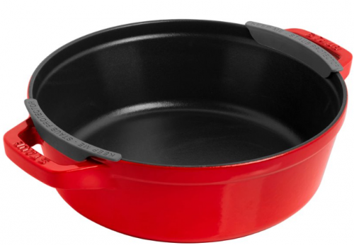 Zestaw 3 naczyń żeliwnych z pokrywką Staub - 24 cm, Czerwony