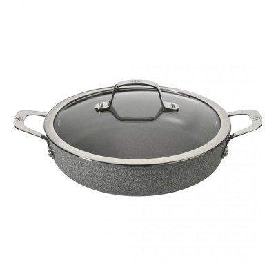 Patelnia BALLARINI Salina Granitium głęboka z 2 uchwytami granitowa 28 cm 75002-810-0