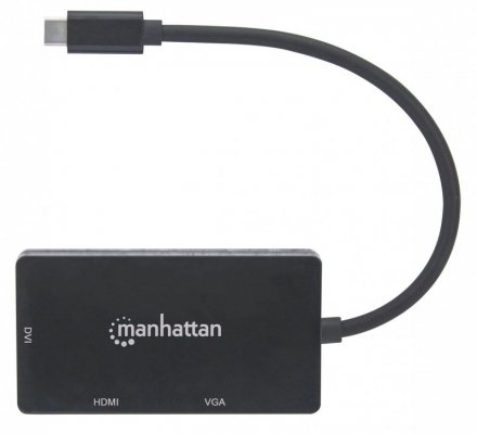 Manhattan 152983 zewnętrzna karta graficzna usb 3840 x 2160 px Czarny