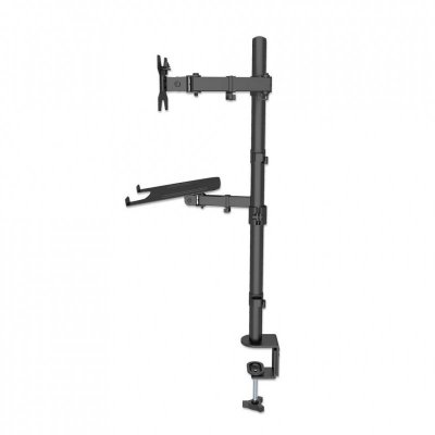 Uchwyt biurkowy Manhattan 13&quot;-32&quot;, z półką na laptopa