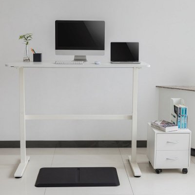 Biurko ręczna regulacja wys  Ergo Office, max 40 kg, max wys 117cm,  z blatem do pracy stojąco siedzącej, ER-401 W
