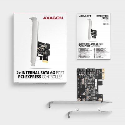 Axagon PCES-SJ2 adapter Wewnętrzny SATA