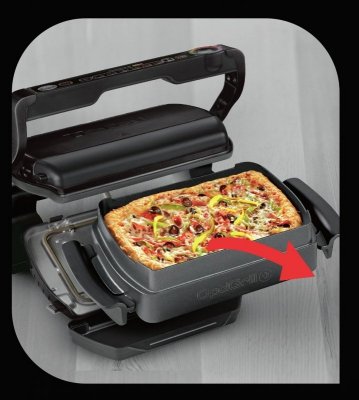 Grill elektryczny Tefal OptiGrill+ GC 714834  (Forma do pieczenia; składany; 2000W; kolor czarny)