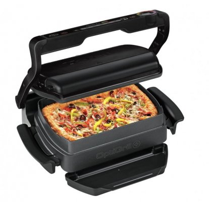 Grill elektryczny Tefal OptiGrill+ GC 714834  (Forma do pieczenia; składany; 2000W; kolor czarny)