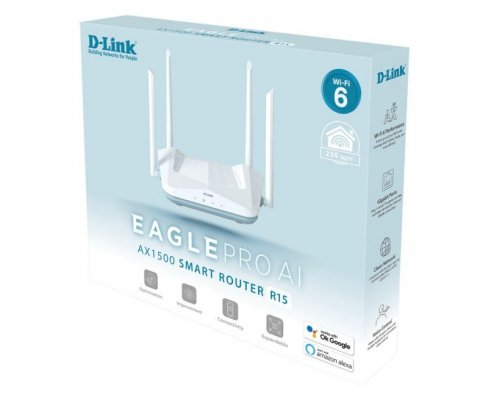 D-Link R15 router bezprzewodowy Gigabit Ethernet Dual-band (2.4 GHz/5 GHz) Biały
