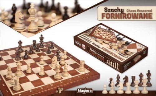 Szachy fornirowane 35cm 30261