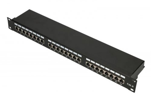 Patch panel Extralink  EX.9830 (1U; kat. 5e; 24xRJ-45)