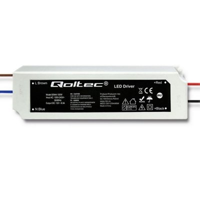 QOLTEC ZASILACZ IMPULSOWY LED IP67 | 100W | 12V