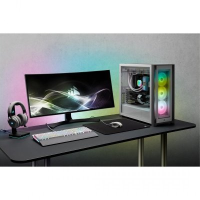 Obudowa Corsair iCUE 5000X RGB Mid-Tower ATX Tempered Glass White (CC-9011213-WW)