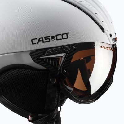 Kask narciarski CASCO SP-2 Carbonic Visor White S52-54