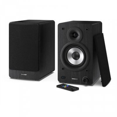 Sharp Bookshelf Speakers 2-drożny Czarny Przewodowy i Bezprzewodowy 60 W