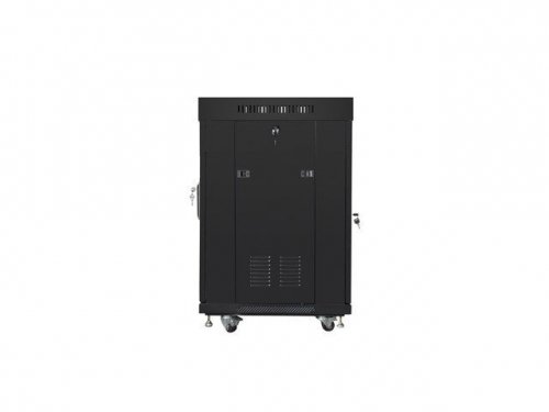 LANBERG SZAFA STOJĄCA RACK 19&quot; 15U 600X600 DRZWI SZKLANE LCD CZARNA FF01-6615-12BL (FLAT PACK)
