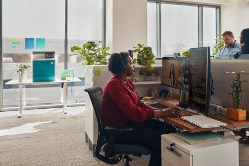 POLY Jednouszny zestaw słuchawkowy Blackwire 3315 USB-C z certyfikatem Microsoft Teams + wtyczka 3,5 mm + przejściówka USB-C/A