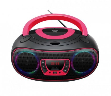 Denver TCL-212BT PINK odtwarzacz cd Przenośny odtwarzacz CD Czarny, Różowy