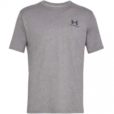 Koszulka męska z krótkim rękawem Under Armour Sportstyle Left Chest SS szary melanż  1326799 036 M
