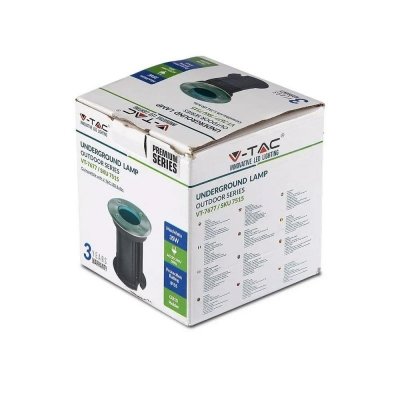 Oprawa gruntowa V-TAC VT-7677 najazdowa 230V IP65 GU10 (SKU 7515) Czarny, Srebrny