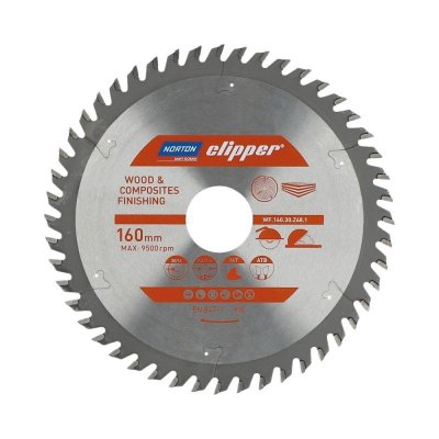 NORTON PIŁA TARCZOWA 160mm x 30mm x 48z DREWNO I KOMPOZYTY ATB (2,6 / 1,6)