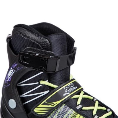 Łyżworolki NILS Extreme NA1206 czarno-zielone rozm. 41