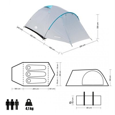 Namiot NILS CAMP ROCKER NC6013 3 osobowy