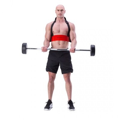 Przyrząd do ćwiczenia mięśni bicepsów Arm blaster HMS ABX02 czerwony