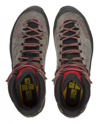 Salewa MTN Trainer Mid GTX Męski Dorosły Ciemnoszary, Szary, Czerwony