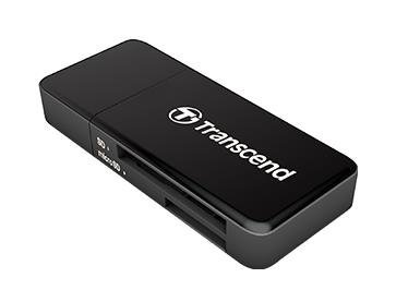 BŁYSK CZYTNIKA PAMIĘCI USB3 BLACK TS-RDF5K TRANSCEND