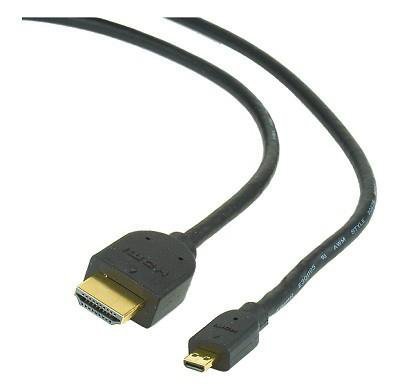 KABEL HDMI-MICRO HDMI 1.8M V.2.0 BLK CC-HDMID-6 GEMBIRD