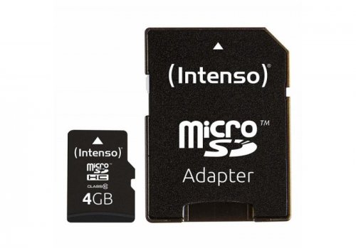 PAMIĘĆ MICRO SDHC 4GB C10 W/ADAPTER 3413450 INTENSO