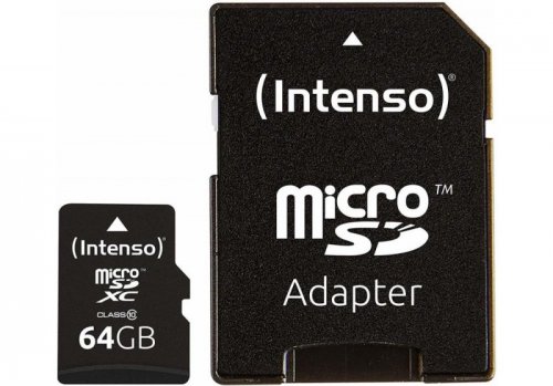 PAMIĘĆ MICRO SDXC 64GB C10 W/ADAPTER 3413490 INTENSO