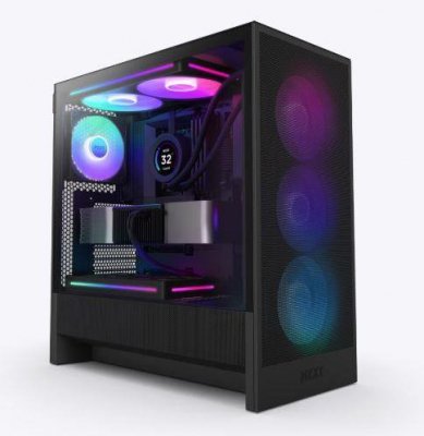 CASE MIDITOWER ATX W/O PSU/BLACK H5 FLOW RGB 2024 NZXT