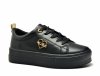 Półbuty sneakersy 40 skóra FILIPPO 3533 czarne skórzane 