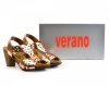 Sandały 39 skóra VERANO 7053 różowe złote