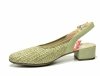 Czółenka 40 RIEKER 47060 z odkrytą piętą zielone khaki