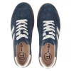 Półbuty sneakersy 36 skóra FILIPPO 6741 granatowe skórzane zamsz