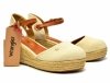 Sandały WRANGLER 37 BELA espadryle beżowe na koturnie