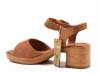 Sandały 41 JANA 28374 sandałki camel na obcasie