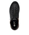 BOTKI sneakersy 37 RIEKER 1457 czarne damskie półbuty