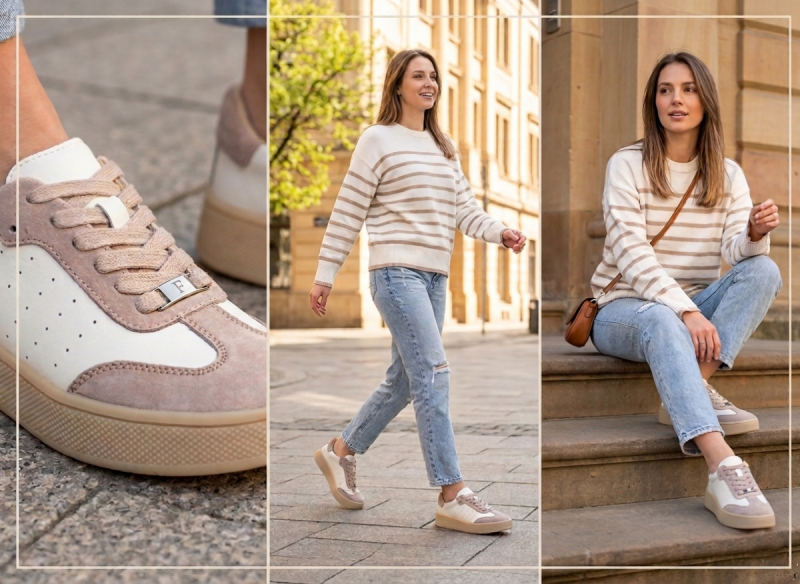 Sneakersy białe 38 skóra FILIPPO 7524 skórzane beżowe półbuty