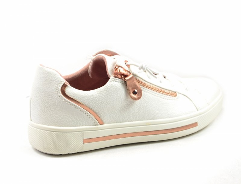 Półbuty sneakersy 38 JANA 23660 białe złote