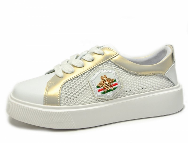 Półbuty sneakersy skóra 36 białe SOKOLSKI 210 skórzane