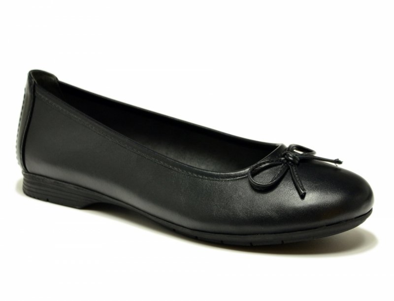 Baleriny damskie 38 JANA 22163 czarne półbuty balerinki