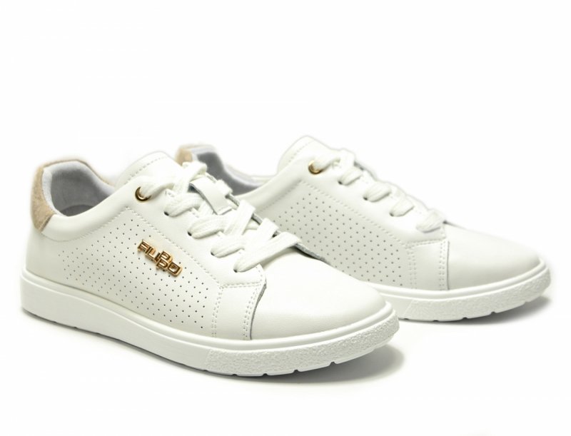 Półbuty 40 sneakersy 6738 skóra FILIPPO białe skórzane damskie
