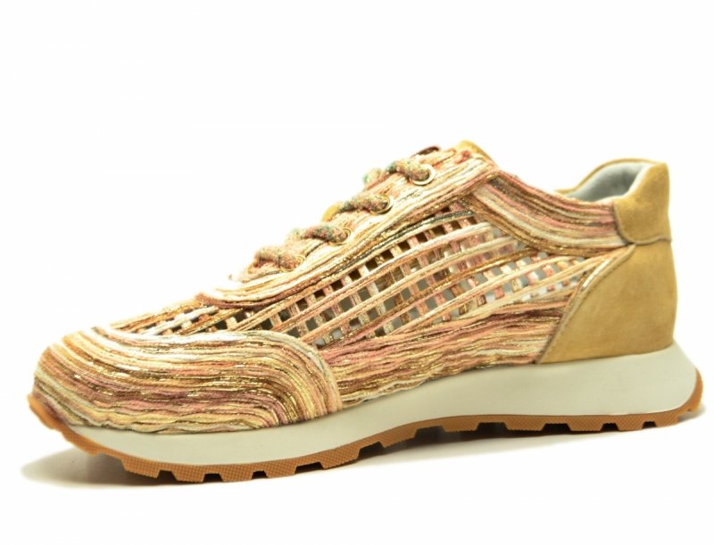 Półbuty sneakersy 36 skóra FILIPPO 7720 beżowe skórzane beż ażurowane