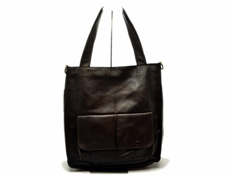 TOREBKA MIKO skóra brąz vintage brązowa czekolada duża