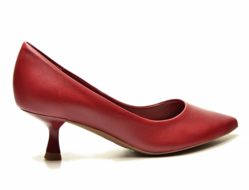 Czółenka 40 kaczuszki BOTTERO 365401 skóra bordowe skórzane bordo