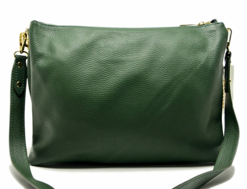 TOREBKA listonoszka skóra zielona MIKO skórzana
