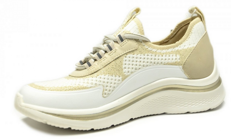 Sneakersy 36 TAMARIS 83727 półbuty białe beżowe