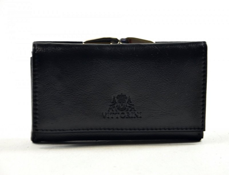 Portfel damski VITTORINI skóra czarny