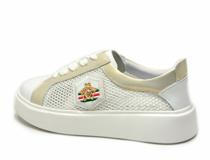 Półbuty sneakersy skóra 40 białe SOKOLSKI 210 skórzane